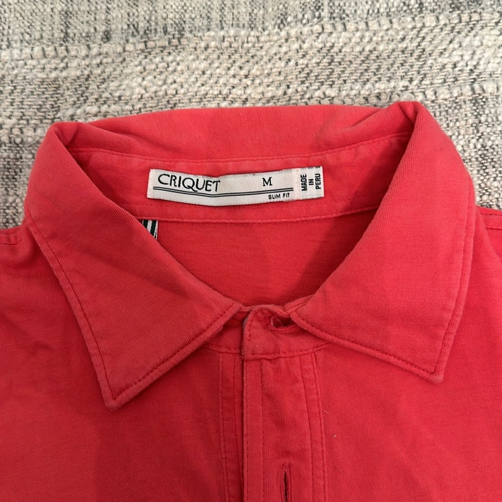 Criquet Organic Cotton Slim Fit Polo M - Picture 2 of 4
